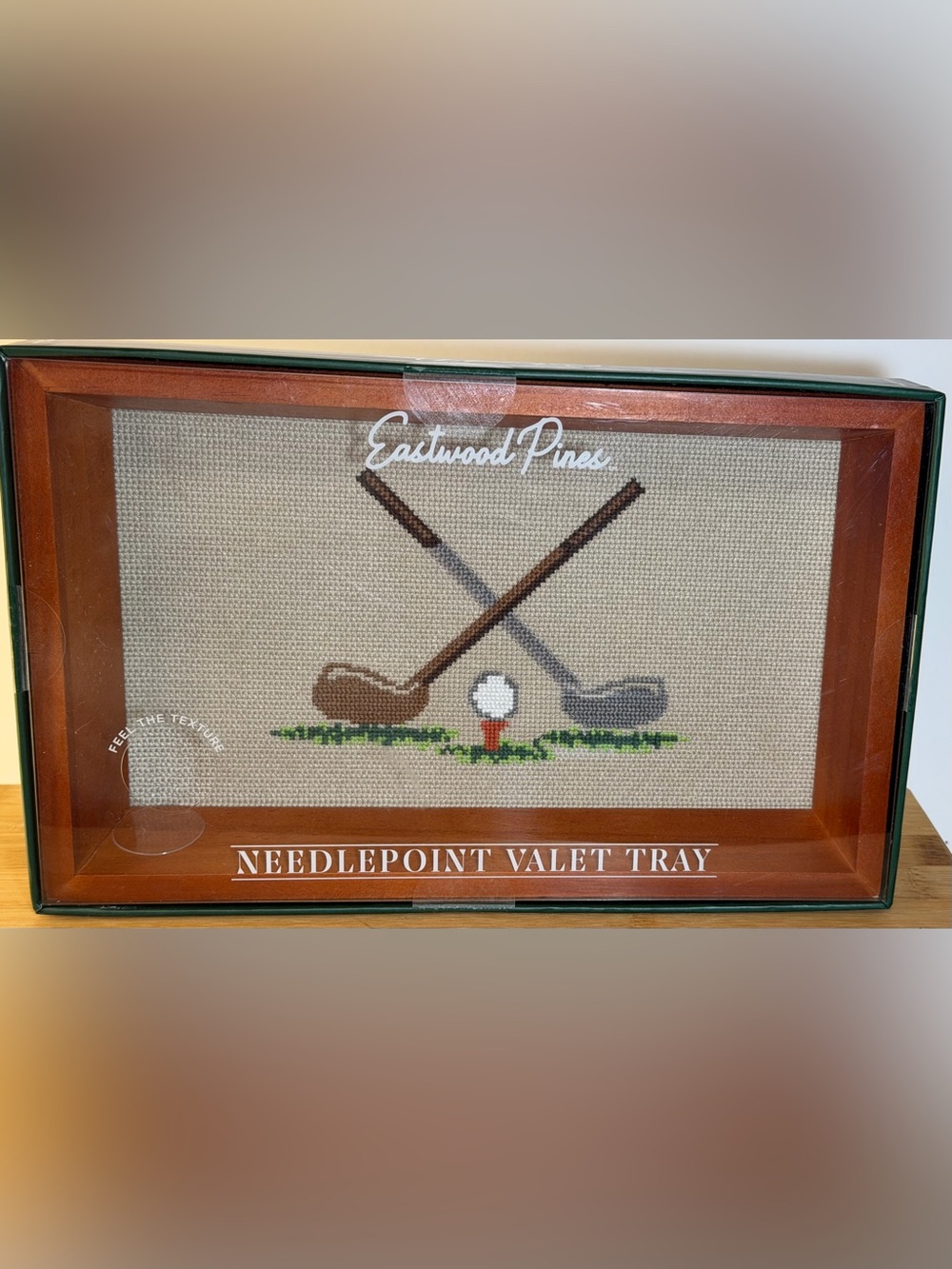 Needlepoint Valet Tray - Eastwood Pines - Brand New